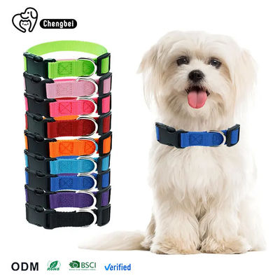 comprar Pet Blank Plain Personalizado Nylon Cão Colar Sustainable Cão Leash E Colar Fabricação em linha