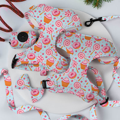 comprar XS Cão Harness e Leash Set Sublimação Decoração lenço Set Cat Harness Fabricação em linha