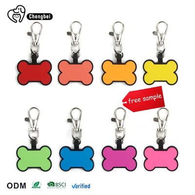 comprar Rosa Laranja Marcas de identificação de cães em branco Marcas de nomes de silicone para cães personalizadas Fabricação em linha