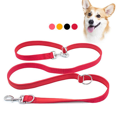 comprar Leash de cão de estimação Nylon Multifuntcional Correndo ao ar livre Corrente de cabeça dupla Cores personalizadas Fabricação em linha