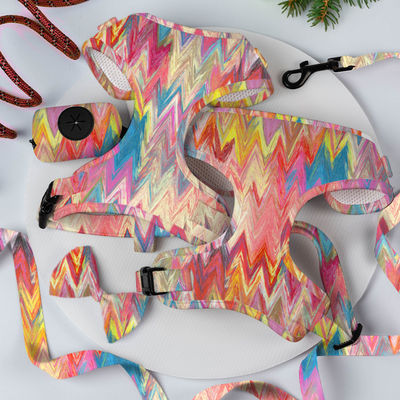 comprar Neoprene Custom Color Dog Harness Sets com designers de luxo Metal Buckle Leash e Collar Fabricação em linha