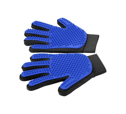 comprar Removidor de pelos de silicone para animais de estimação Luva de escovação de gato azul Luva para animais pequenos Fabricação em linha