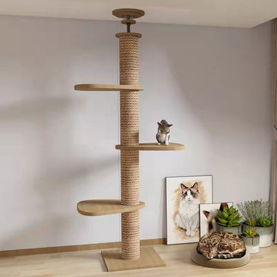 comprar Casa de animais de estimação Piso ao teto Árvore de gato Condomínio Mobiliário Rastreamento Post Jogos interativos Fabricação em linha