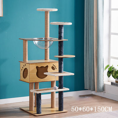 comprar Brinquedos de gatoTamanhos personalizados Árvore de gato de madeira com casas de arranhões e brinquedos Fabricação em linha
