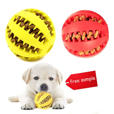 comprar Red Rubber Interactive Pet Ball Pet Chew Toys 6cm 7cm Incrível Bola de Cão Fabricação em linha