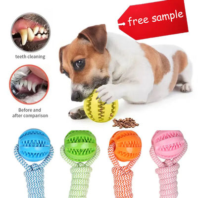 comprar Brinquedos para animais de estimação com bola de mastigação de cães de borracha de alta durabilidade para fabricantes de brinquedos e exercícios Fabricação em linha