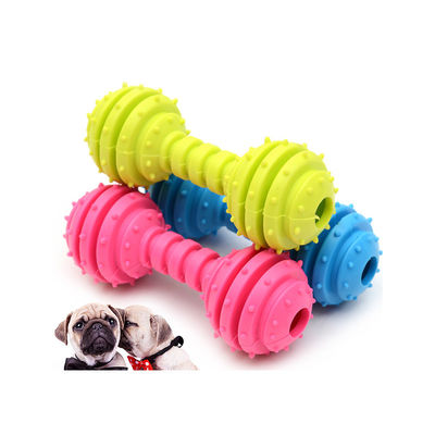 comprar Cão mastigar brinquedo forma de osso TPR animal de estimação cão brinquedo barbell preenchido para seu amigo peludo Fabricação em linha