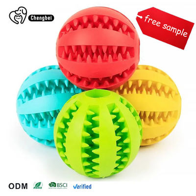 comprar Bolas de brinquedo de mastigar para cãesAlimentação para animais de estimaçãoBola de limpeza de dentes de mastigar resistente a mordidas Fabricação em linha