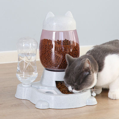 comprar Alimentação de animais de estimação e dispensador de água 2 em 1 0,5 kg Método de limpeza fácil com água limpa Fabricação em linha