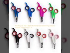 Cão de estimação Cachorro de gatos Tela de unhas Tela de limpeza de aço inoxidável Tela de limpeza Tesouras Filhotes de cães Gatos