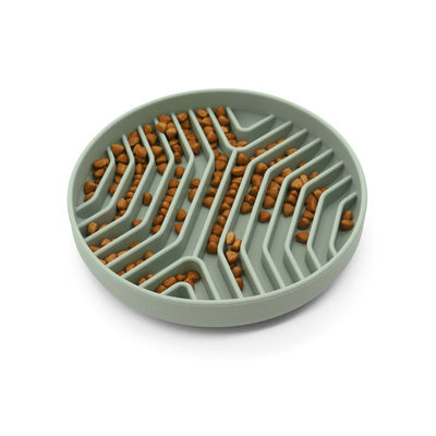 Sem estrangulamento 500ml Slow Feeder Puppy Bowl Personalizado Silicone Slow Feeder