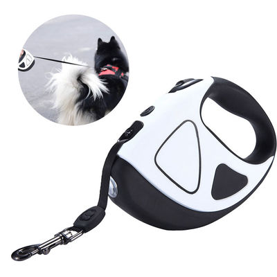 Leia de cão pequena, mediana, iluminada, retrátil, de 10 pés e 16 pés, com tocha.