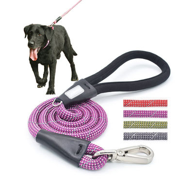 Cão Roxo Leão de Caminhada Caminhada de Animais de Criança Colorida Correndo Nylon Deslizamento de Chumbo Corda Dupla