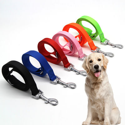 Leia de cão de fibra de nylon personalizada Preto Verde Laranja Leia de cão de corda de nylon