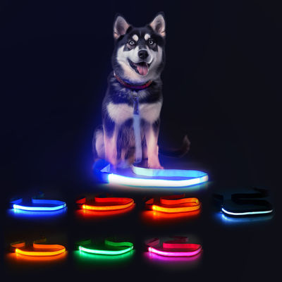 120cm Led Dog Leash recarregável USB Iluminado Dog Leash Personalizado