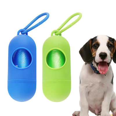Saco de lixo para cães azul verde 11,5*4,3cm Saco de plástico para cães para caminhadas