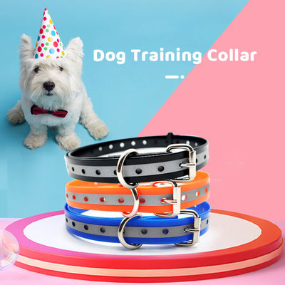 Colarinho de Cão Refletor de Todas as Temporadas Cão de Neves Sem Puxa Adjustavel TPU Hardware Buckle Padrão Sólido