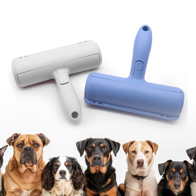 Rolo de remoção de pelos para animais de estimação de fibra de nylon ABS azul Rolo de cabelo para cães