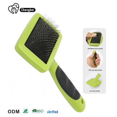 Pincel para animais de estimação Pincel para cães de gato Pelo de limpeza Slicker Logotipo personalizado Três tamanhos Sustentável