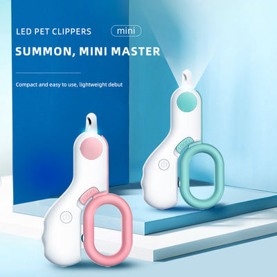 Mini Clippers de unhas de cão com guarda LED segurança Ferro plástico Cutter de unhas de gato