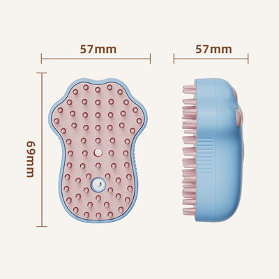 Escova de remoção de pelos de animais de estimação com logotipo personalizado de 0,2 libras, embalagem em caixa branca para uso em todas as estações