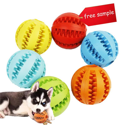 Bolas interativas de borracha para cães brinquedos de borracha suave sustentável para brinquedos de animais feitos sob medida