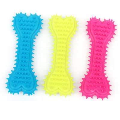 Cães Animais de estimação Borracha durável Forma de osso molar Escovinha de dentes Bastão limpo Tratamento Cão Bito Mastigar Brinquedo