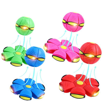 LED bola de cão voador brinquedos interativos de animais de estimação de borracha plástico brinquedos interativos de cachorro
