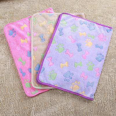 Colar de cão Plush suave Coral Velo Mecânico Lavar Animais de estimação Descanso Dormir Impresso sob medida