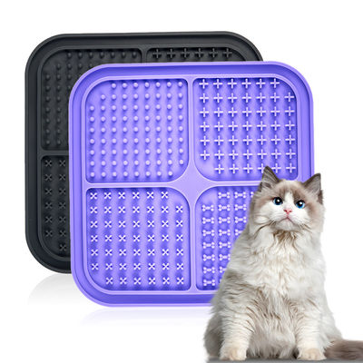 Pet Bowls Silicone Slow Feeder LCD Display DogLicking Mat Dog Lick Pad Interativo